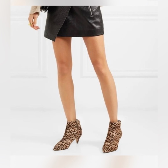 New! Circus by Sam Edelman Kirby Ankle Microsuede Leopard Boot - Picture 3 of 7